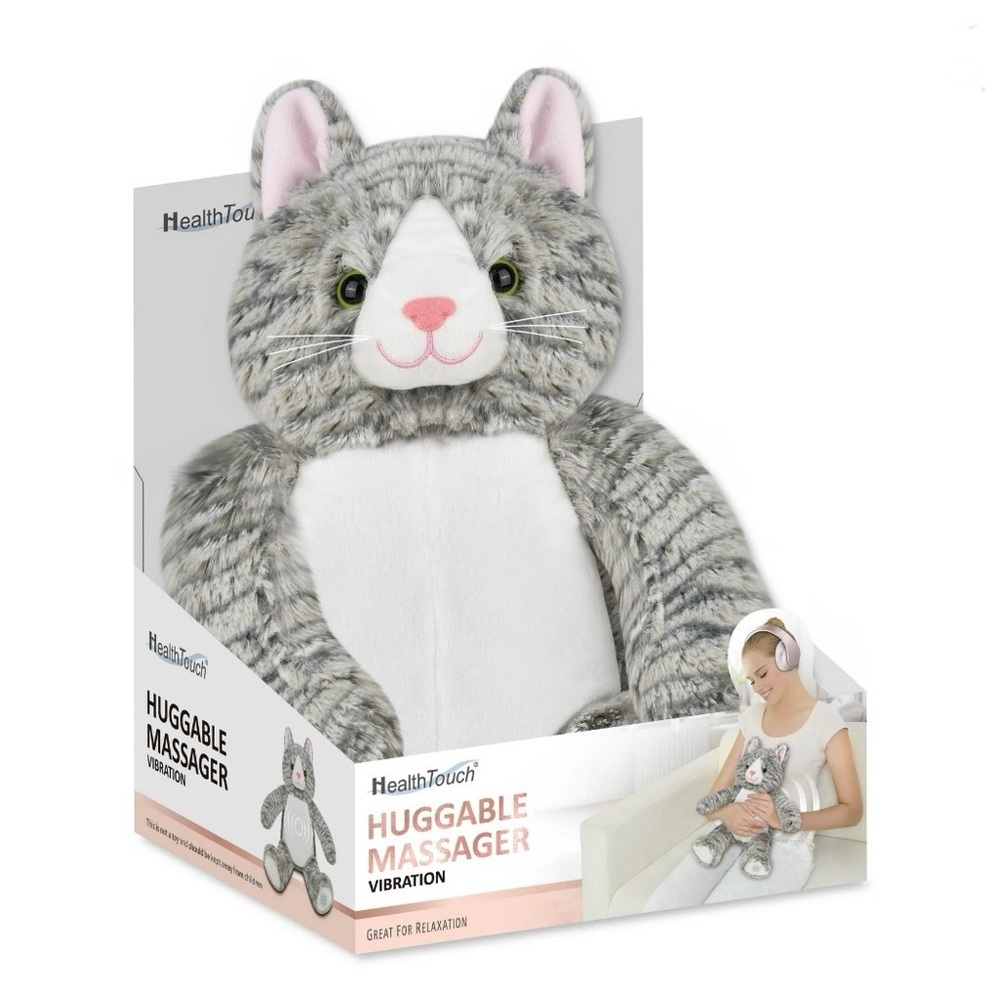 NEW Health Touch Huggable Massager wit Relaxing Vibration,Neck and Back Massager